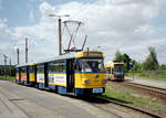 Leipzig LVB SL 1E (T4D-M2 (LVB-Typ 33d) 2051) Lausen-Grünau, Lausen (Endst.) am 15.