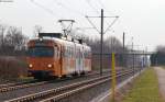 Tw 4116 als 5 Rundfahrt Weinheim-Heidelberg-Mannheim bei Viernheim 2.4.13