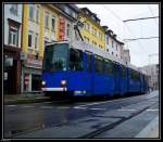 Tw 274 der Mlheimer Straenbahn bei Mlheim Stadtmitte.