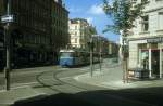 München MVG Tram 25 (P3 2042) Innere Wiener Strasse / Kirchenstrasse im Juli 1998.