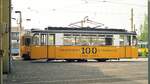 Straßenbahn Nordhausen__Tw 40 [T57, VEB Gotha 1958] im Betriebshof.__05-2000	
