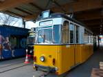 Blick ins Straßenbahndepot von Nordhausen 05.04.2015 auf den TW40.