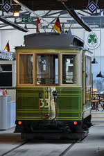 Ein historischer Straßenbeiwagen 336, Baureihe 300 war Anfang Juni 2019 in Nürnberg zu sehen.