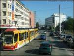 Nachdem ich, auf dem Weg nach Prag, in Nrnberg vom ICE in den DB-Bus umgestiegen bin, geht es mit diesem vom Nnberger Hbf los.