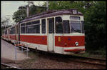 Trambahn 174 der VEB Verkehrsbetriebe Potsdam am HBF Potsdam am 20.5.1990