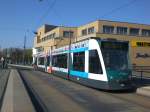 Potsdam: Straenbahnlinie 93 nach Berliner Vorstadt Glienicker Brcke an der Haltestelle Lange Brcke.(18.4.2010)    