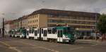 Vom Alten Markt kommend erreicht dieser Tatra-Zug (130/131) den Platz der Einheit.