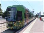 Moderne Straenbahn in Rostock am 08.07.2013