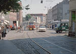 Schwerin NVS SL 2 (Tatra T3D 263) Marienplatz am 12. Juli 1994. - Scan eines Farbnegativs. Film: Scotch 200. Kamera: Minolta XG-1.