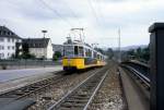 Stuttgart SSB SL 13 (GT4 406) Bad Cannstatt, Augsburger Strasse / Augsburger Platz im Juli 1979.