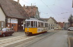 Am 01.03.1987 hat der GT4 745 fast die Endschleife in Stuttgart-Stammheim erreicht