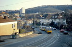 Zwei GT4 sind Anfang der 1990er Jahre auf der Botnanger Straße zum Botnanger Sattel unterwegs.