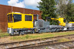 Der neue SKL 6312, gebaut von der Firma Robel in Freilassing, am 07.08.2016 im Bahnhof Obing.