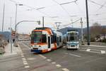 RNV Düwag MGT6D 3262 und 3270 am 15.12.18 in Heidelberg 