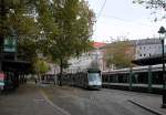 Augsburg AVG SL 4 (Bombardier-CF8 847) Königsplatz am 17. Oktober 2010.