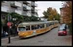 Der ET 1017 steht mit dem EB 1057 am 02. Oktober 2011 in Bad Drkheim Bahnhof als Sonderzug nach Mannheim bereit.