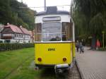 Kirnitschtalbahn in Bad Schandau Richtung Beuthenfall am 05.10.2012 

