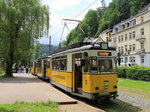Kirnitzschtalbahn TW 3 steht am 21.