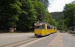 Auf Höhe des Depot der Kirnitzschtalbahn befindet sich auch das Bus-Depot.