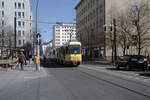 Berlin BVG SL M8 (KT4D 6102) Mitte, Invalidenstraße / Nordbahnhof im März 2005.