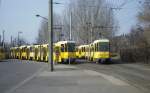 Berlin BVG SL M17 (KT4D 6156 / 6154) Schöneweide, Sterndamm im März 2005.