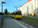 Berlin BVG SL M4 (KT4Dt 7050) Prenzlauer Berg, Greifswalder Straße / Danziger Straße am 23.