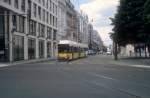 Berlin BVG SL M1 (GT6-99ZR 2036) Mitte, Dorotheenstrasse / Charlottenstrasse im Juli 2005. 