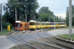 Berlin BVG SL M6 / SL 18 Hellersdorf, Risaer Strasse im Juli 2005.