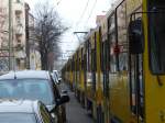 Stau auf der Schiene - wegen einer Signalstörung am Bhf.