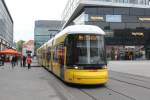 Berlin BVG SL M4 (Bombardier-GT8-11ERL 8019) Mitte, Gontardstrasse am 16. Oktober 2014.