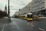 Berlin BVG SL M5 (Bombardier-GT8-11ZRL 9024) Karl-Liebknecht-Strasse / Gontardstrasse am 28.