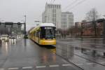 Berlin BVG SL M5 (Bombardier GT8-11ZRL 9012) Tiergarten, Invalidenstrasse / Minna-Cauer-Strasse / Hauptbahnhof am 31.