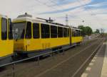 BVG 6130 am 02.06.2015 als Betriebsfahrt an der Haltestelle Rhinstraße.