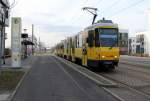 Berlin BVG SL 61 (KT4D 6066) Adlershof, Karl-Ziegler-Straße am 4. März 2016.