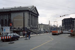 Berlin BVG SL 1E (KT4D 9179 + KT4D 150 (9150?) Mitte, Am Kupfergraben im April 1995.