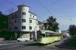 Bremen Tw 816 an der Kreuzung Hamburger Strae / Am schwarzen Meer, 01.09.1987.