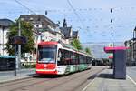 Citylink Tw 438 stand am 15.8.21 an der Haltestelle Hauptbahnhof/Bahnhofstraße.

Chemnitz 15.08.2021