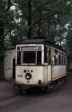 Schmalspur Strassenbahn Triebwagen 340. Chemnitz Mai 1981.