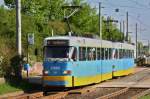 Tatratriebzug 517 an der Wendeschleife Stollberger Strae. 05.05.2010