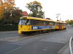 TW 224 229-3 und TBW 244 004 der DVB-AG auf der Linie 10 in Dresden-Friedrichstadt.20.09.07.