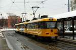 Deutschland - Dresden - Haltestelle  Pirnaischer Platz  15.01.2010