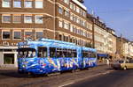 Dsseldorf Tw 2431 in der Klner Landstrae, 14.07.1987.