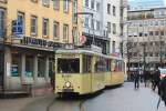 Abschied vom oberirdischen Straßenbahnbetrieb zwischen Wehrhahn und Kirchplatz am 20.02.2016.