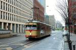 Abschied vom oberirdischen Straßenbahnbetrieb zwischen Wehrhahn und Kirchplatz am 20.02.2016.