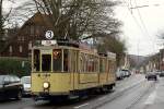 Abschied vom oberirdischen Straßenbahnbetrieb zwischen Wehrhahn und Kirchplatz am 20.02.2016.