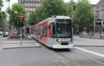 Düsseldorf Rheinbahn SL 706 (NF6 2107) Heinrich-Heine-Allee am 14. Juli 2015.