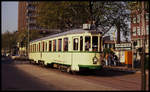 Harkort Wagen 177 am 10.5.1991 anläßlich einer Sonderfahrt des BDEF am Hauptbahnhof in Duisburg.