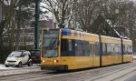 EVAG 1519 mit der 107 an der Zeche Zollverein am 10.1.2010.