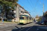 Der GT8 Nr. 1753 fuhr am 19.10.2014 zwischen Frohnhausen-Breilsort und Helenenstraße auf der Linie 109, auf der in dem Jahr ein 1,3 km langes Teilstück fertig gestellt wurde