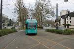 VGF Siemens R-Wagen 027 in Frankfurt am Main Stresemannallee Gartenstraße am 13.01.18